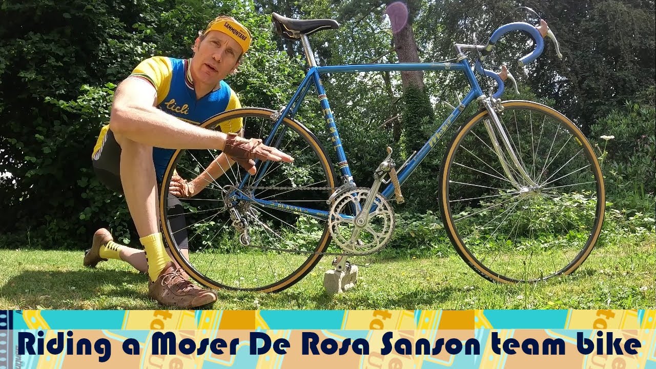 Riding a Moser de Rosa Sanson team bike -Warning - Francesco Moser content!