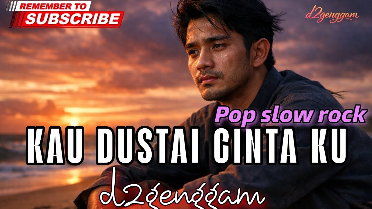 KAU DUSTAI CINTA KU - d2genggam | pop slow rock cover IA video lirik 