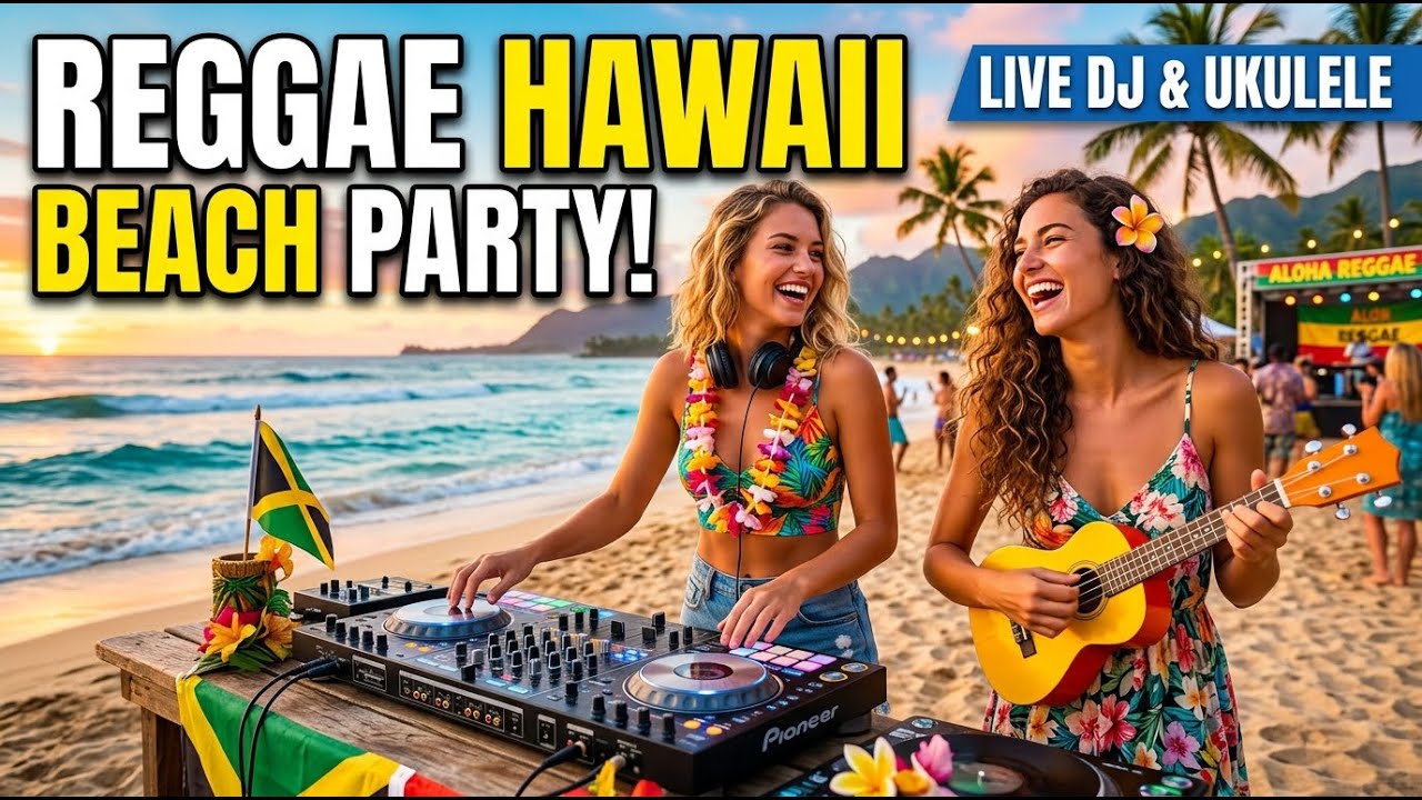 Hawaiian Reggae Paradise 🌊 Ultimate Tropical Chill & Island Relax Music