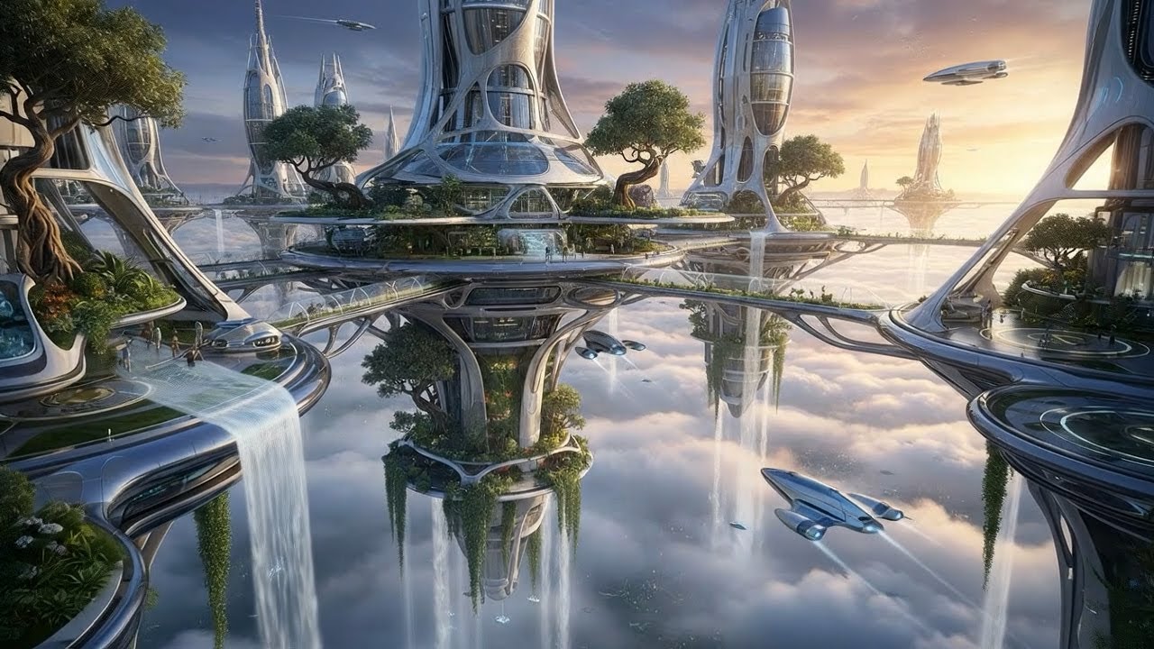The City of The Future⎜Futuristic Ambient City Music & Sci-Fi Cinematics⎜1 Hour⎜4K