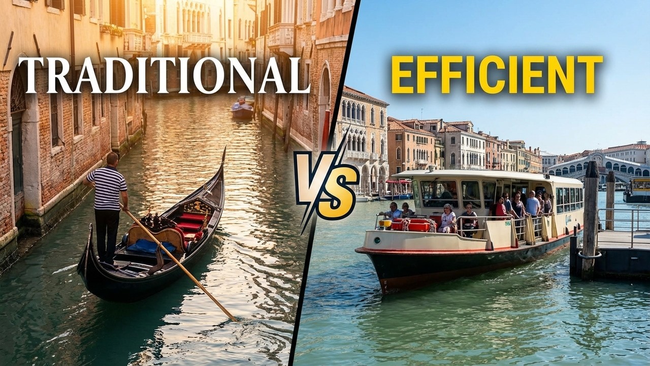 Venice's Vaporetto vs Gondola | The Real Difference