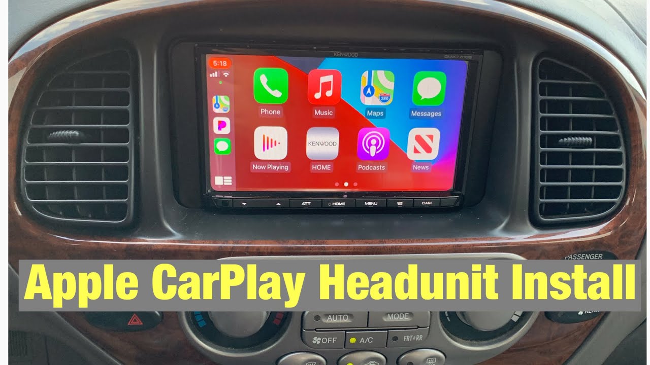 Установка головного устройства Kenwood для Toyota Sequoia/Tundra с JBL и штатным усилителем | App...