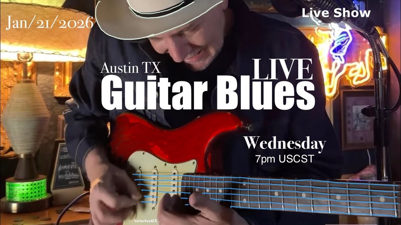 Live Guitar Session From Austin Texas Wednesday Jan/21/2026 Livestream show #guitar #rock #blues