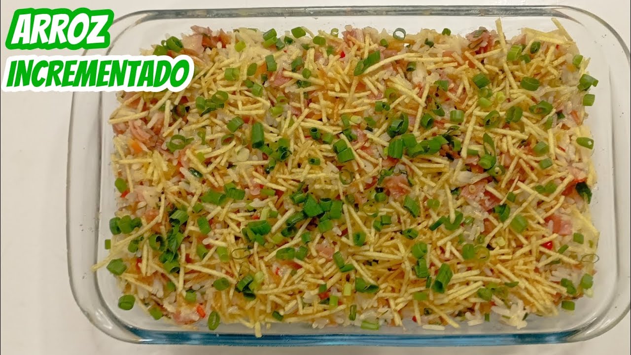 ARROZ DE CHURRASCO | Presunto Queijo e Batata Palha 
