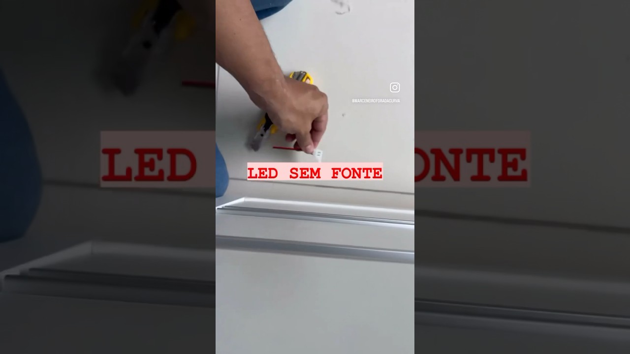 Led sem fonte. Conhece? #marcenaria #led