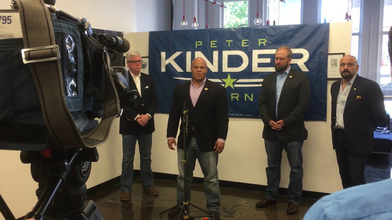 Stumping for Peter Kinder going after the Governor of Missouri