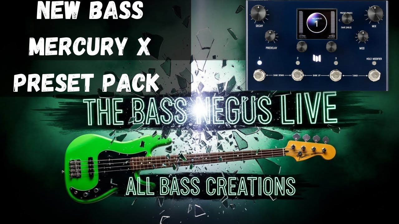 The Bass Negus Preset Pack: Mercury X for Hybrid Bass Playthroughs (Portrait)