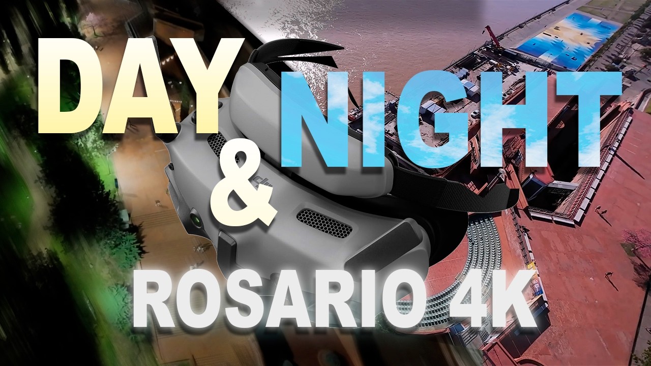 Parque España Day to Night | Rosario Argentina | 4K FPV Cinematic