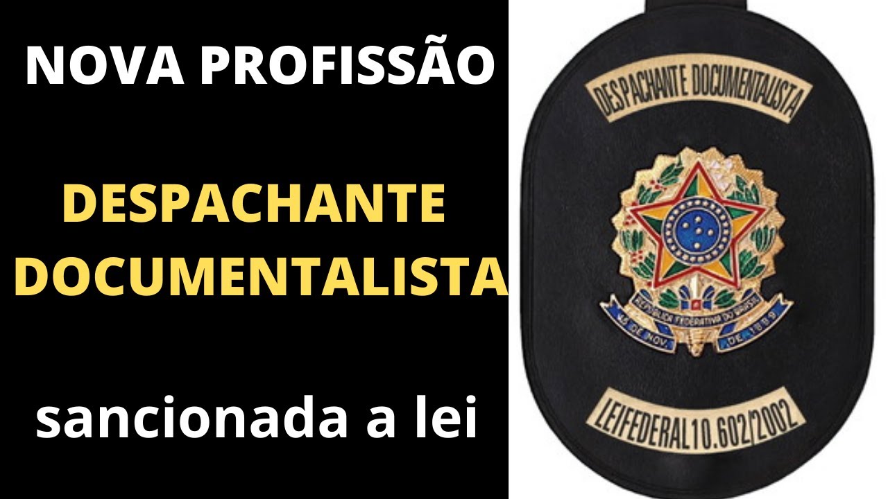 SEJA UM DESPACHANTE DOCUMENTALISTA, nova profissão regulamentada
