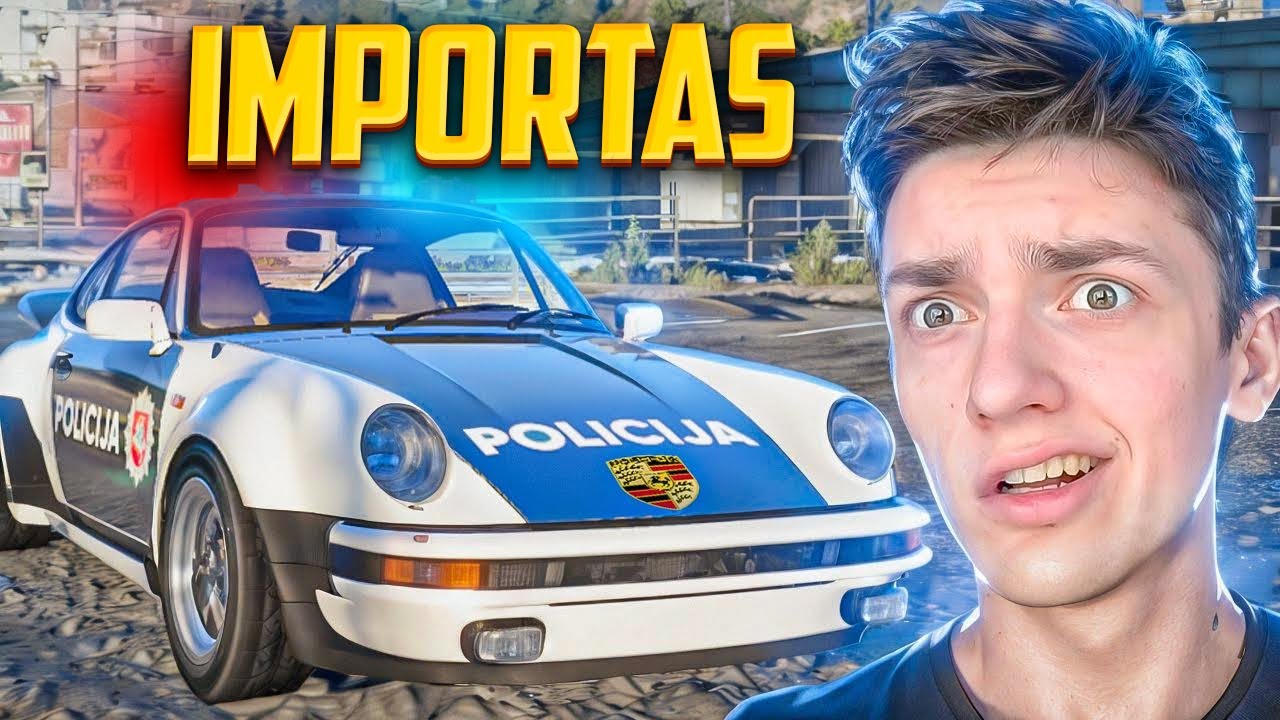 Naujas PORSCHE Importas! (Policijos) | GTA RP Lietuviškai | GTAKaimeliai.lt