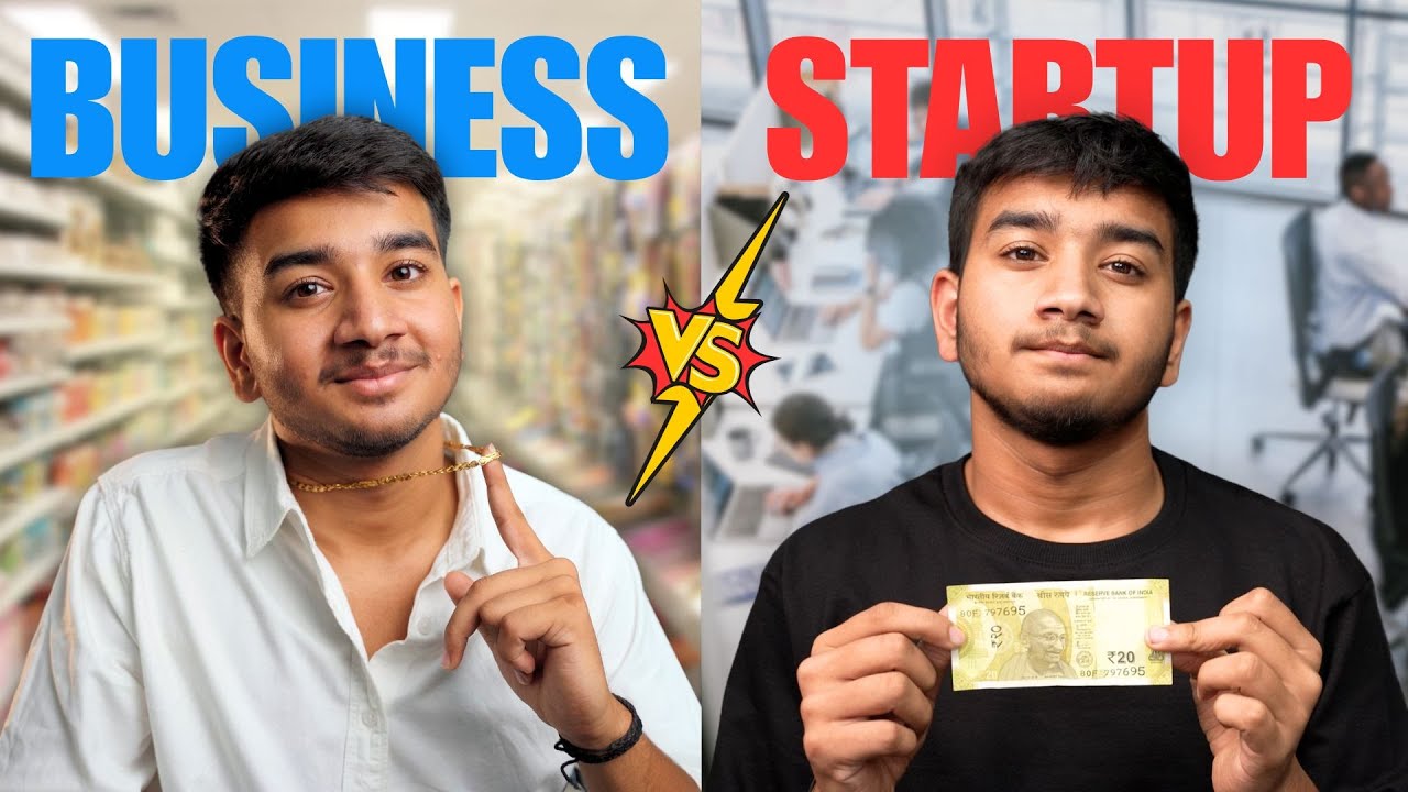 What is a Startup? Business vs Startup &ndash; Difference Explained | Tushar Jain