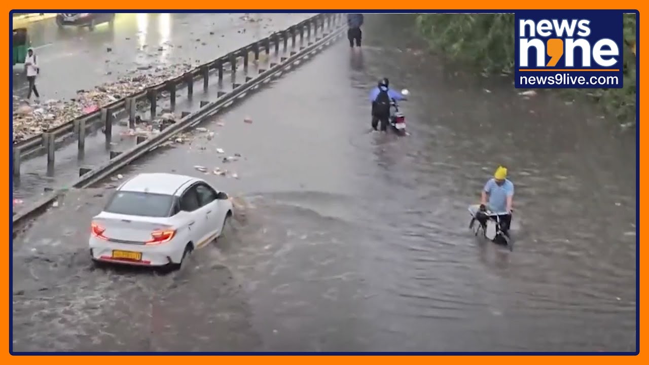 Gurugram Hit by Heavy Rains | Waterlogging Disrupts Traffic in Several Areas | News9