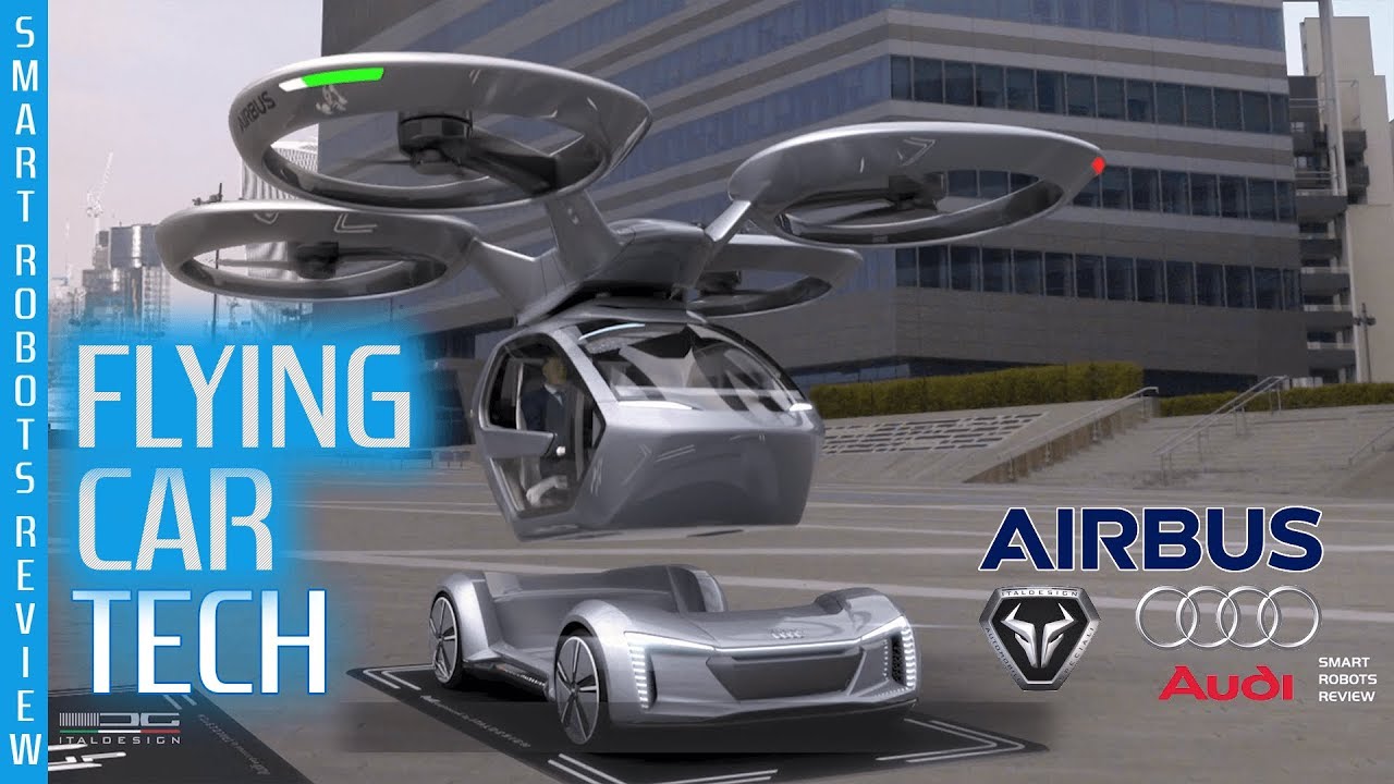 Технология летающих автомобилей от ITALDESIGN Audi и Airbus &mdash; Pop Up Next &mdash; Обзор умных роботов