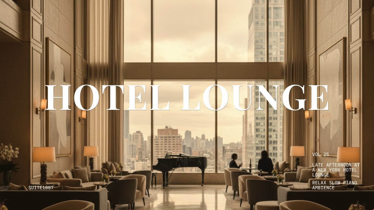 Late Afternoon at a New York Hotel Lounge • Relax Slow Piano Ambience - Playlist