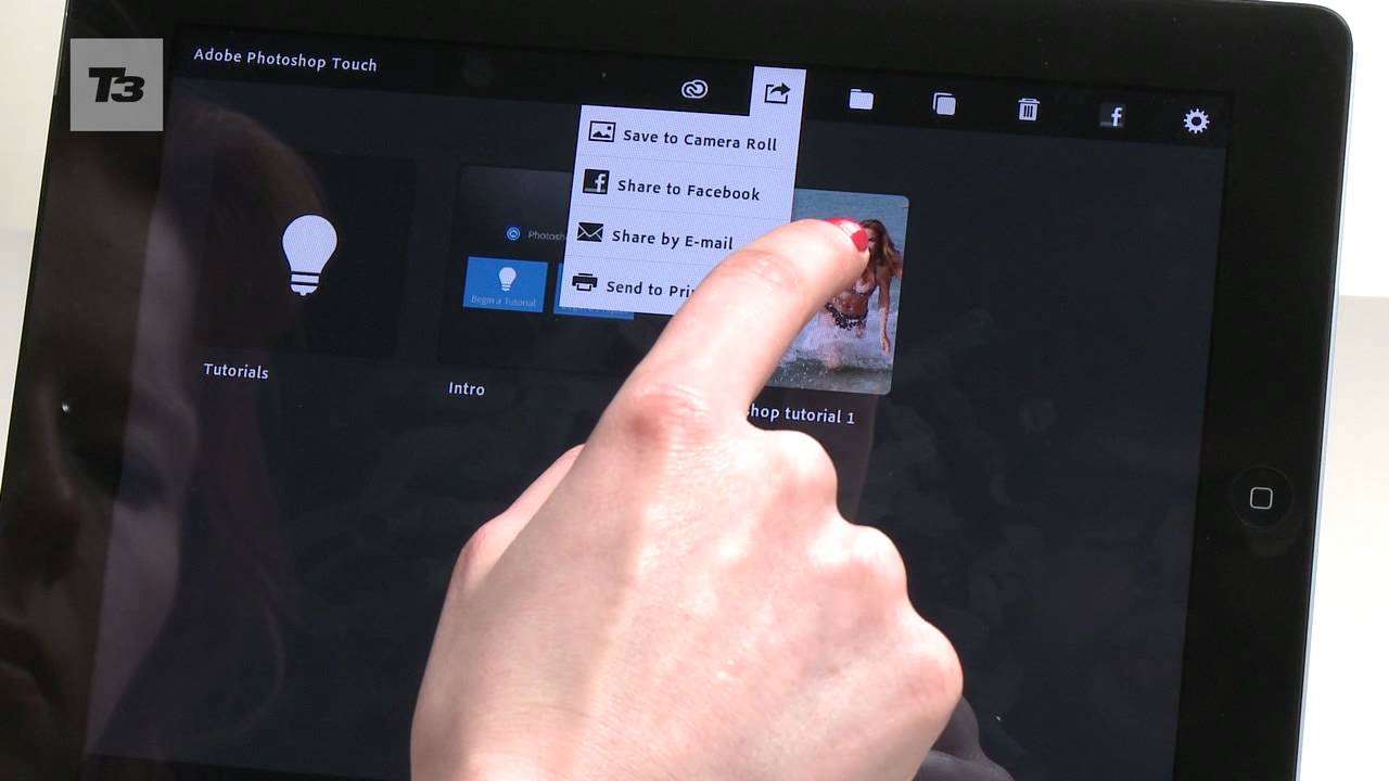 Adobe Photoshop Touch App for iPad Walk-through