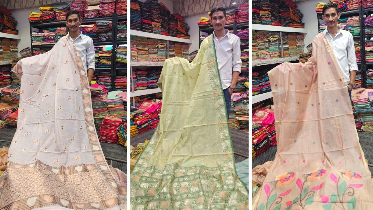 Very beautiful cotton Silk saree wholesalers