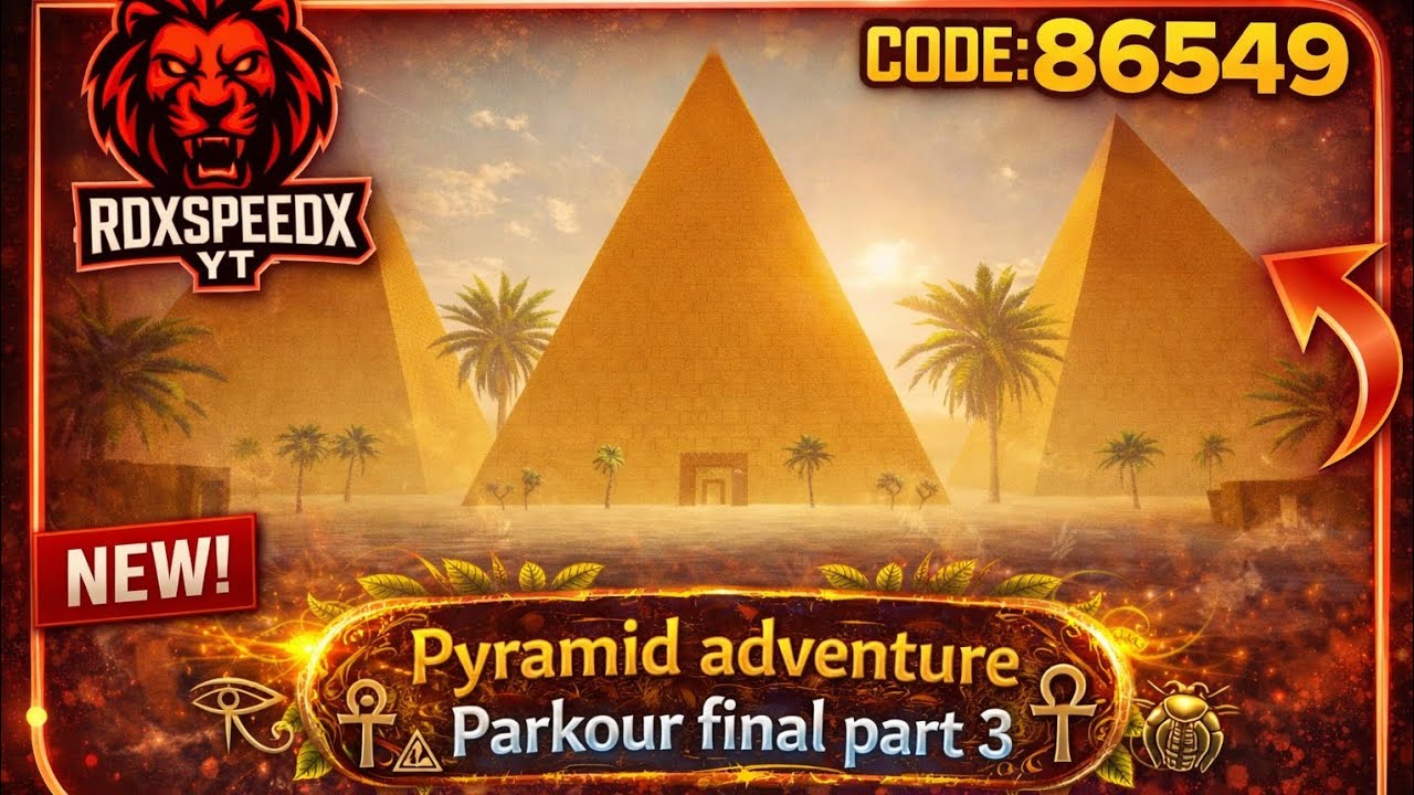 Bgmi wow Parkour map code 86549 | Pyramid adventure Parkour final part 3 | #bgmiwow #bgmiwowmode 