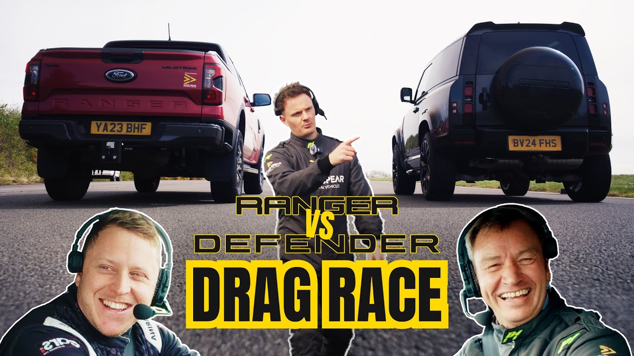 Defender vs Ranger DRAG RACE: Ultimate Commercial Vehicle Face Off!