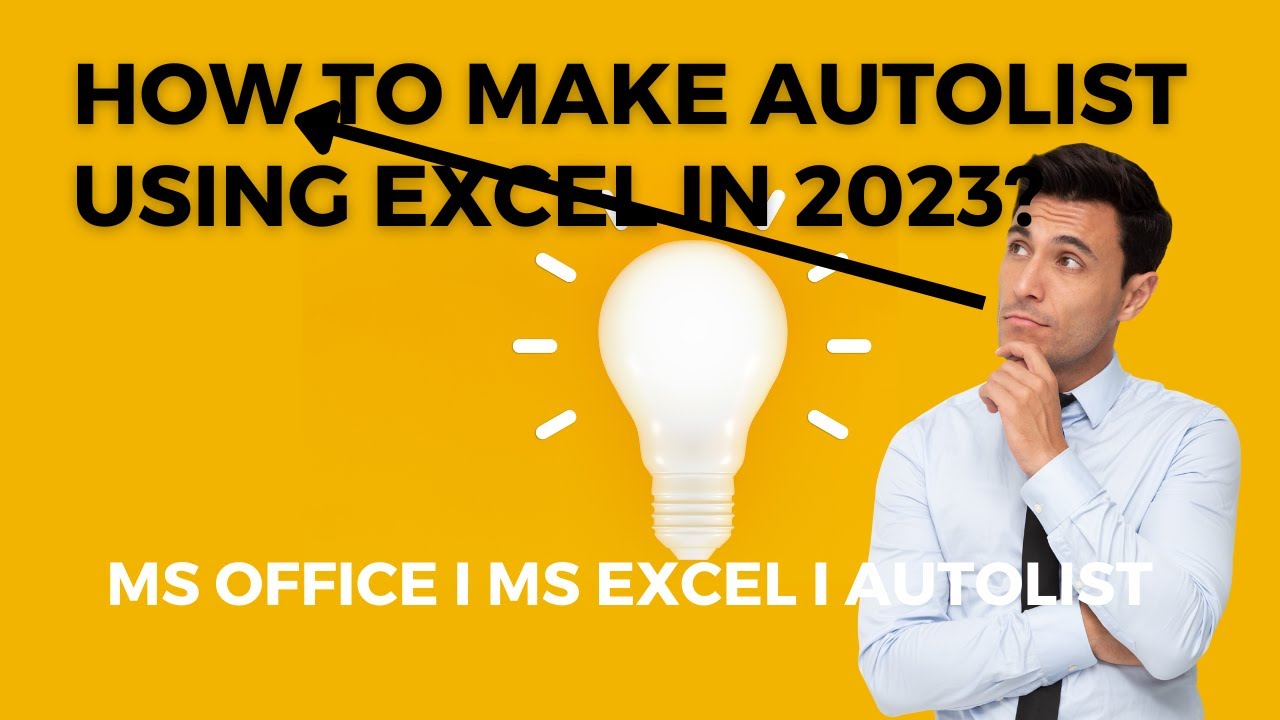 How To Make Auto List Using Excel in 2023