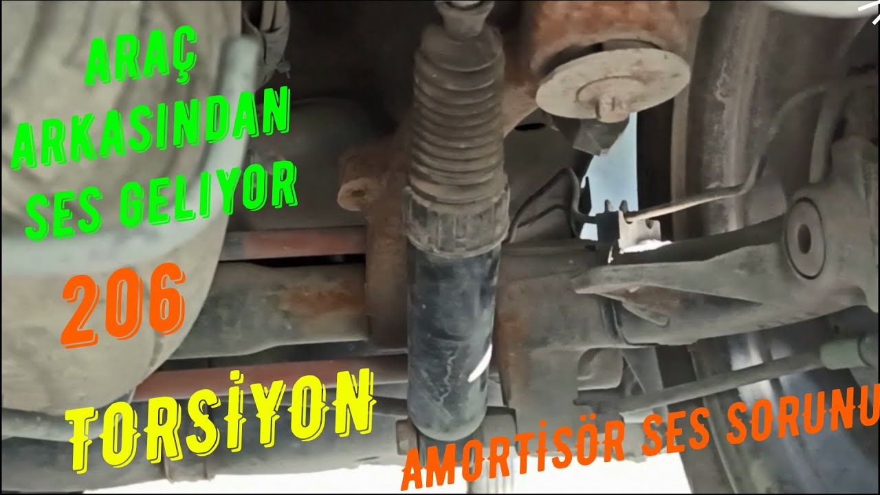 Peugeot 206 torsiyon kronik vuruntu sesi sorunu , Amortisör vuruntu sesi ve çözümü
