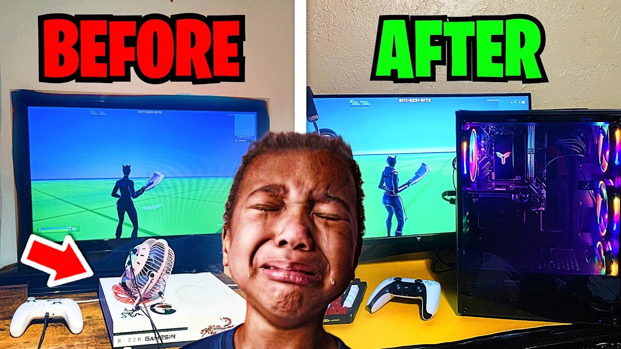 This Console Player got BULLIED, So I Bought him a PC