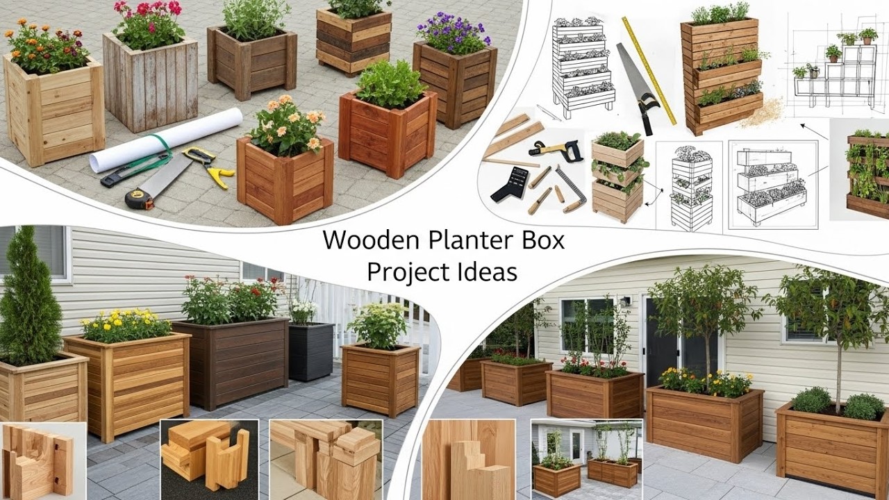 150 Wooden Planter Box Ideas | DIY Garden, Balcony & Outdoor Planters