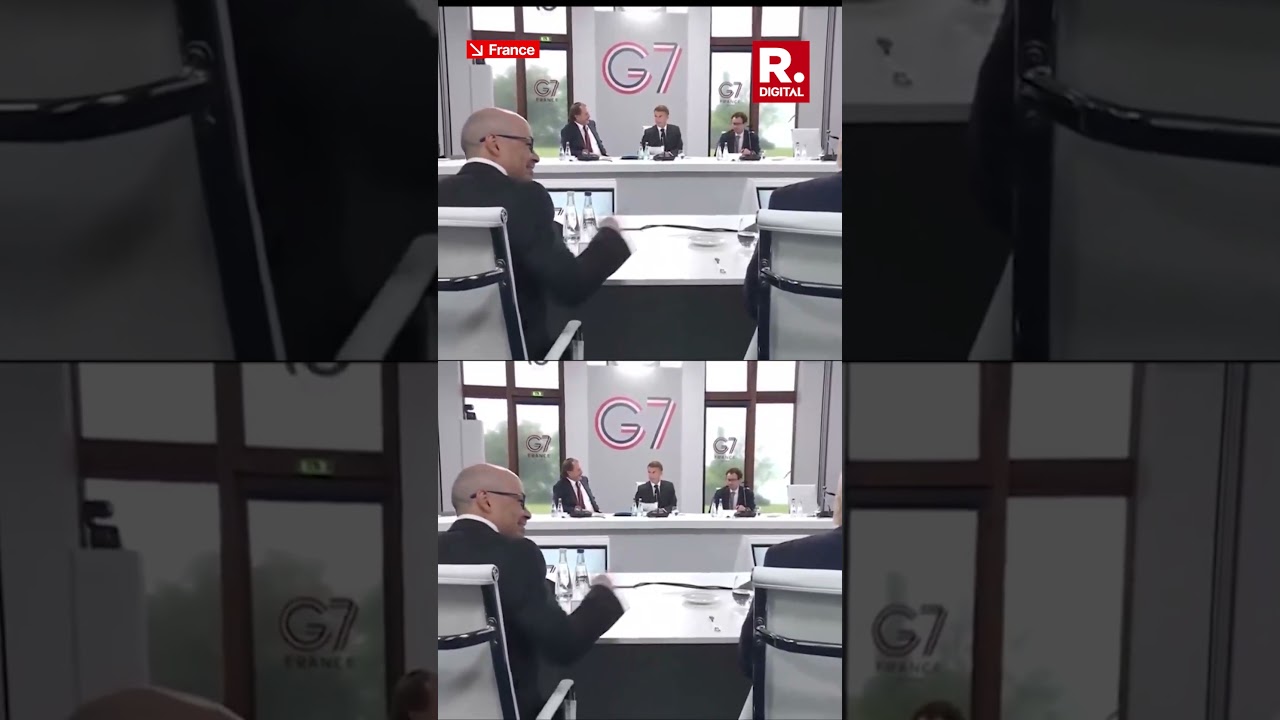 Niezręczny moment na G7: Donald Trump pr&oacute;buje wyregulować swoje krzesło