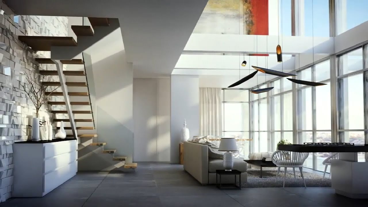 Luxurious duplex apartment in Jerusalim 3D Visualisation HD