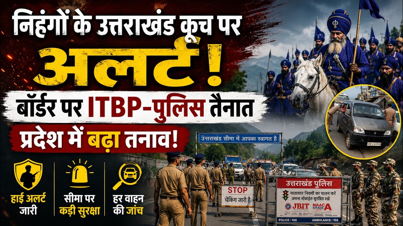 Nihang Protest Alert: उत्तराखंड-हिमाचल बॉर्डर पर भारी पुलिस बल, । Uttarakhand News। CM Dhami