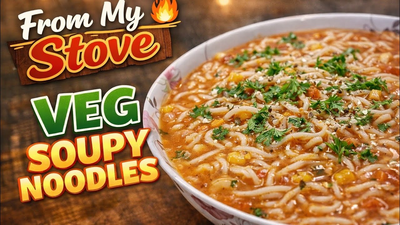 Comfort in a Bowl | Veg Soupy Noodles – Hot, Healthy & Super Flavorful!