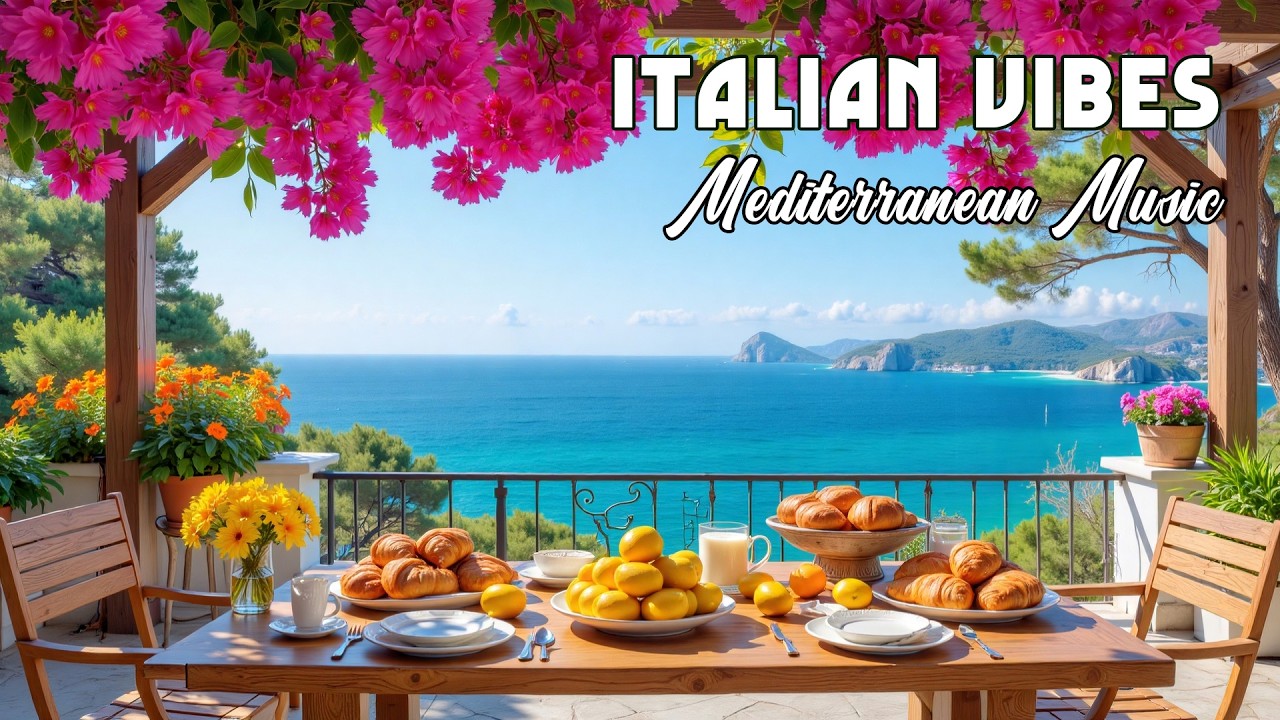 The Best 🇮🇹 Italian Music🎶 Italian Vibes 🎶 1+ Hour Scenic Amalfi Coast & Lake Como Relaxation 4K