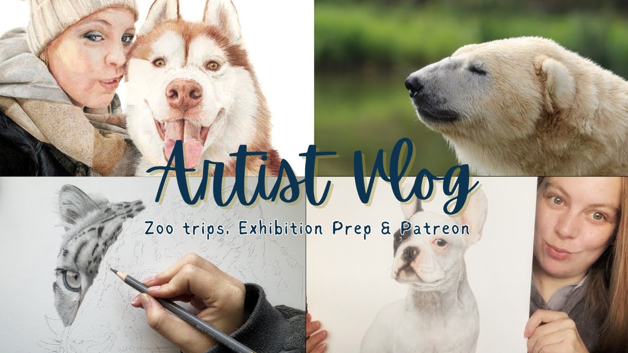 In the Studio; Zoo Trip, Exhibiton Prep and Patreon | Artist Vlog Week in the Life