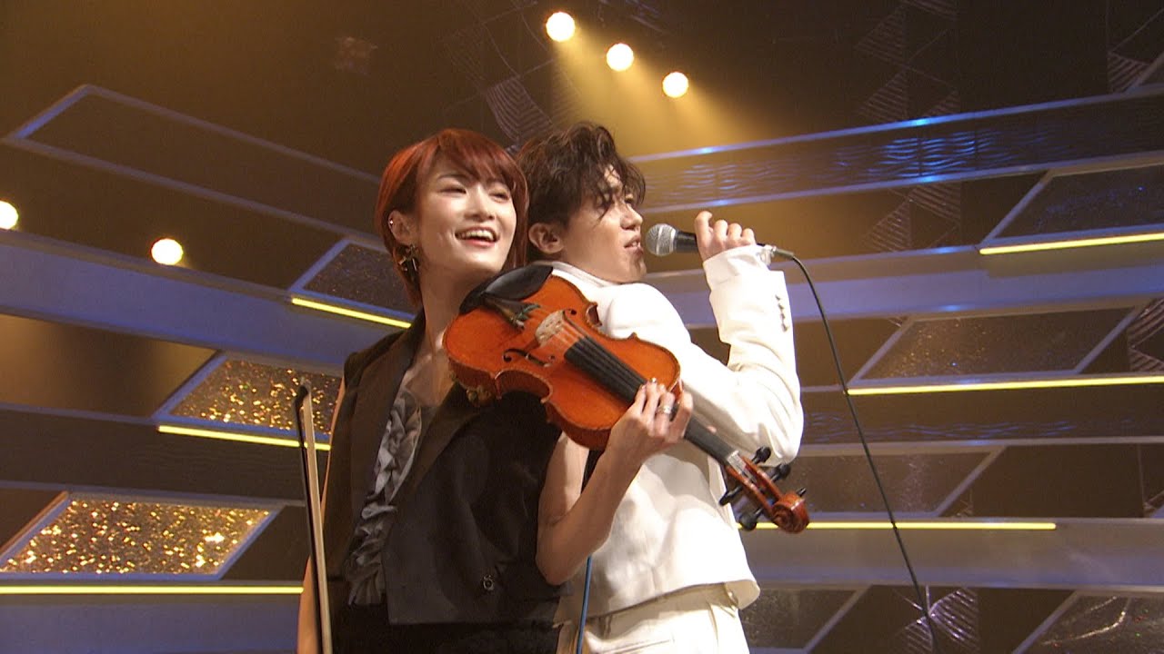 毎週木曜日よる9時放送中「MUSIC X」ワインレッドの心〜ギャランドゥメドレー／新浜レオンがAyasaのバイオリンとクロスオーバー