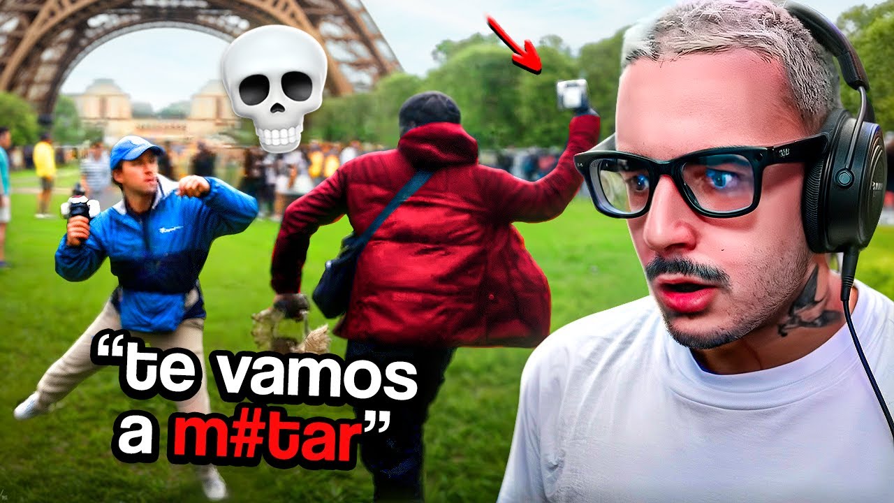 un youtuber se ha peleado con los ladrones de París. - carteristas #23