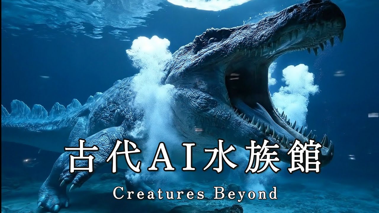 古代AI水族館 &ndash; Creatures Beyond &ndash; When AI revives the ancient oceans, forgotten giants swim once again.