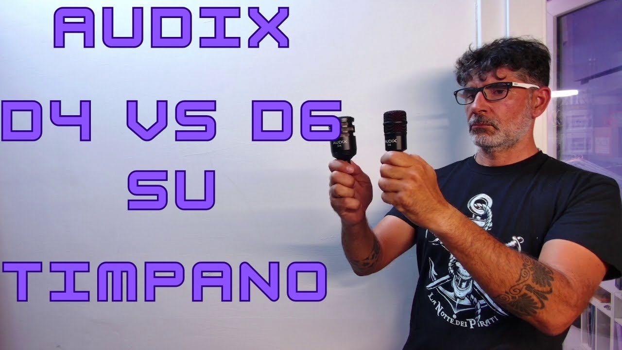 Audix D6 vs D4 su timpano 16x16