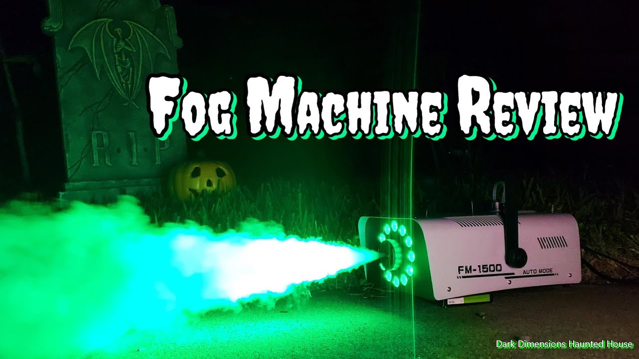 Fog Machine Powerful 1500 Watt 13 LED Display Amazon Unboxing & Review Video 4K for Halloween Party