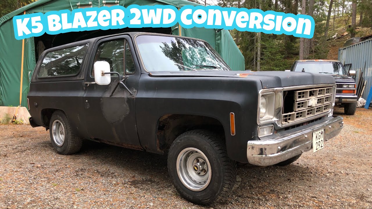 2wd Conversion on a Squarebody K5 Blazer.