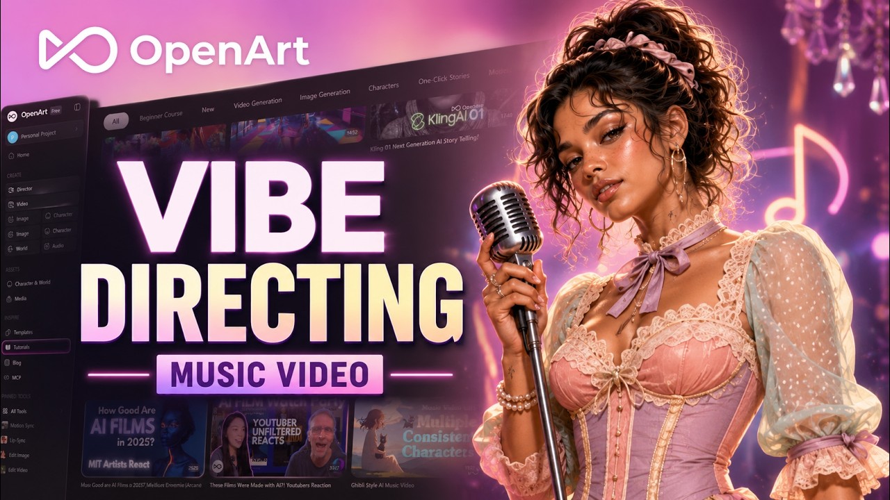 AI Music Video Workflow: OpenArt Vibe Directing Tutorial / create here :  