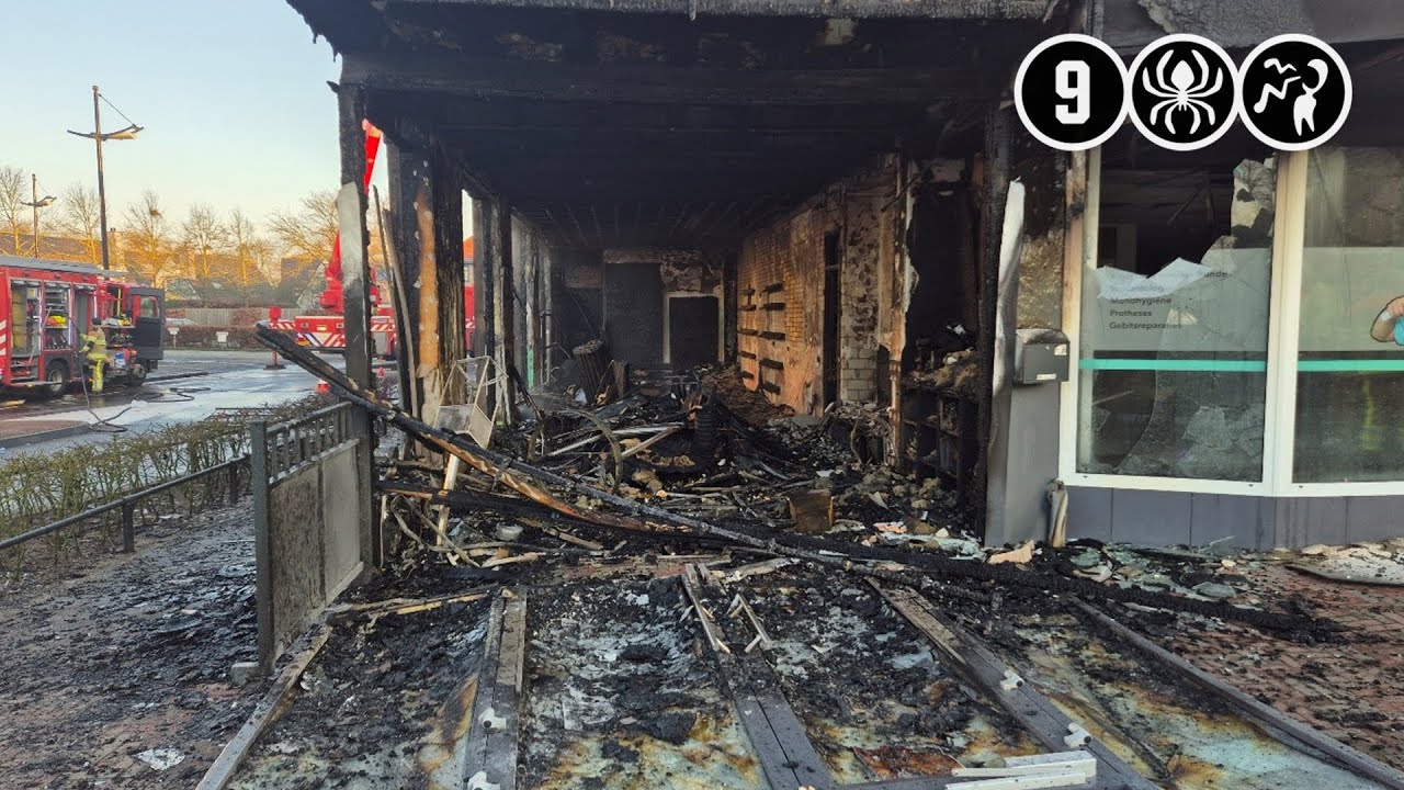 Winkel en woningen verwoest door brandstichting | Druten