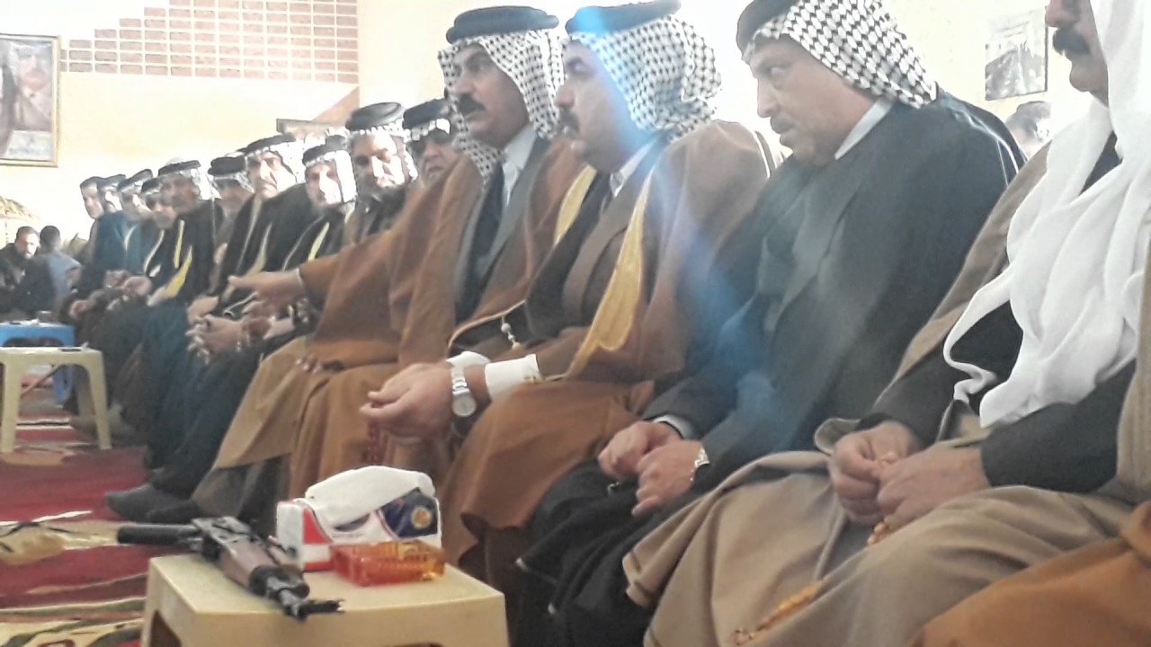 مقدمه الفصل بين عشيره الحميدات قبيله السعيد والخفاجه بخصوص حادثه اطلاق النار ...وبخضور عدد من وجهاء