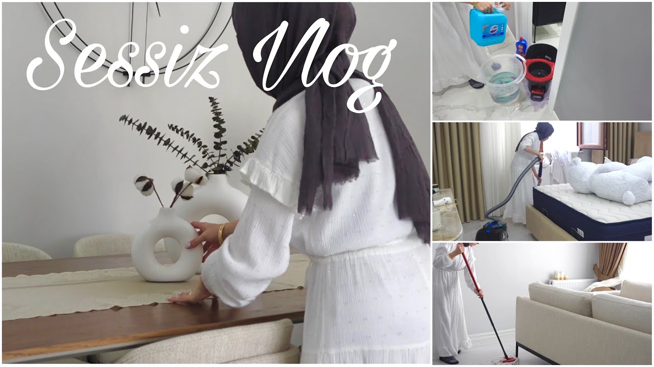 SESSİZ VLOG|Kış temizliği part2🧼|Giyinme odası düzeni🧥|Detaylı temizlik|Mini ev turu🏡