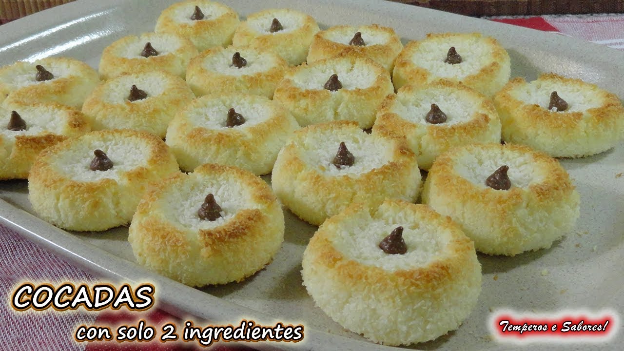 COCADAS CON SOLO 2 INGREDIENTES dulcitas e irresistibles