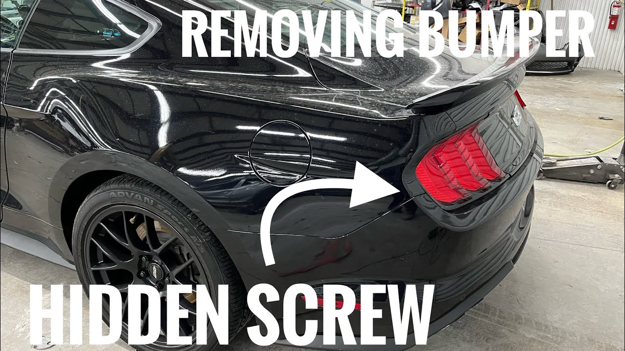 15-22 Ford Mustang gt rear bumper removal