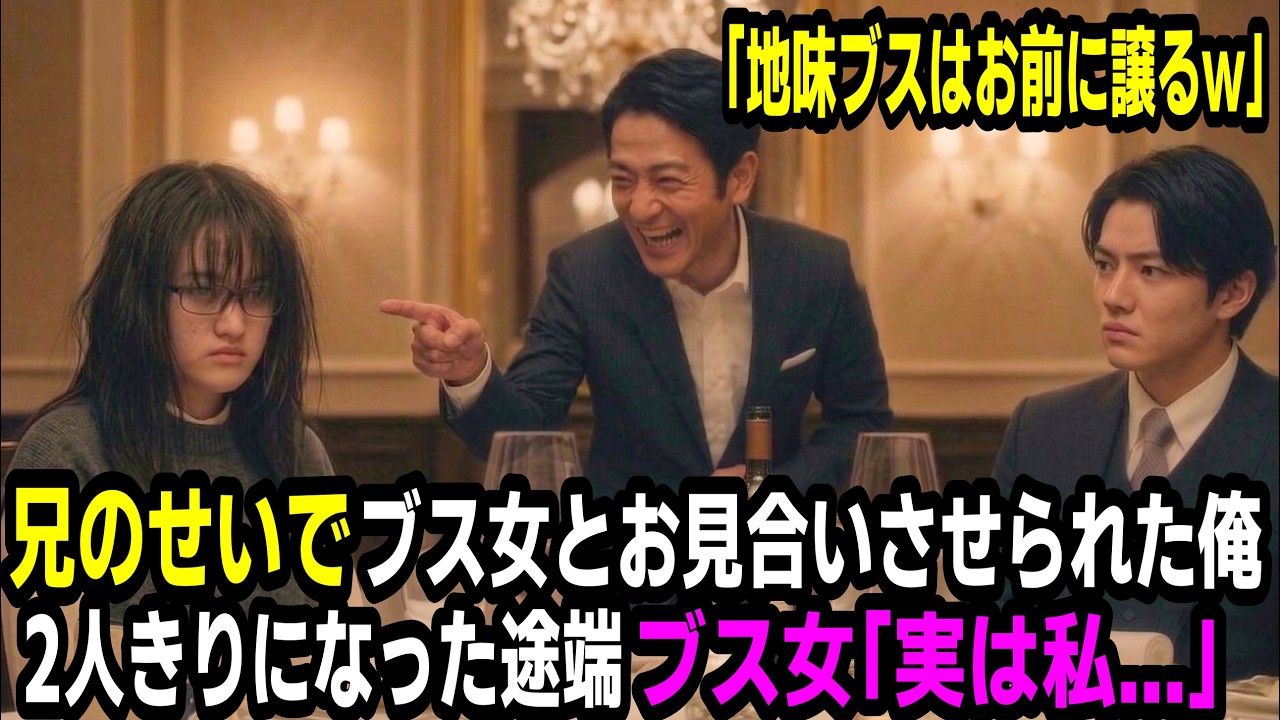 兄のせいでブス女とお見合いさせられた俺。2人きりになった途端，ブス女「実は私&hellip;」