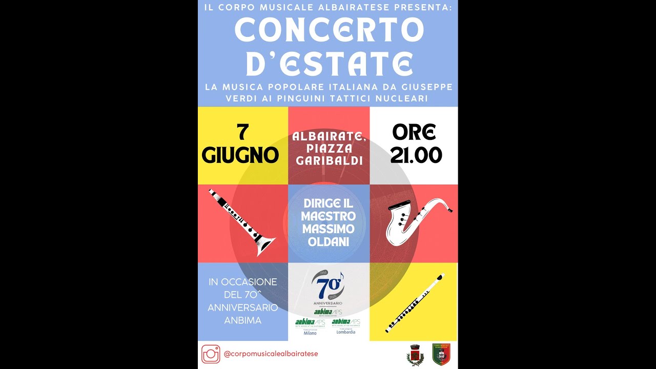 Concerto d'estate 2025 Corpo Musicale Albairatese