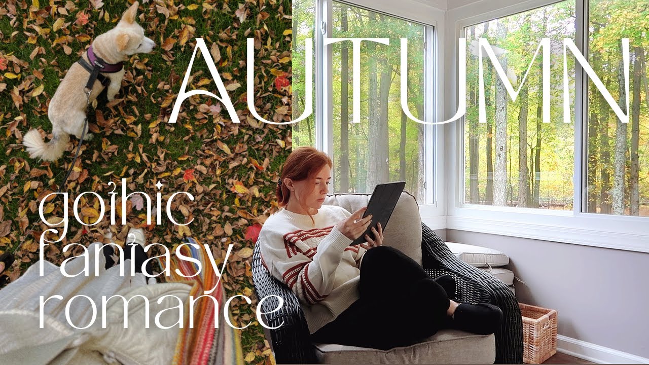 reading booktok's fav new gothic fantasy romance on a perfect autumn day 🦌 reading vlog and review