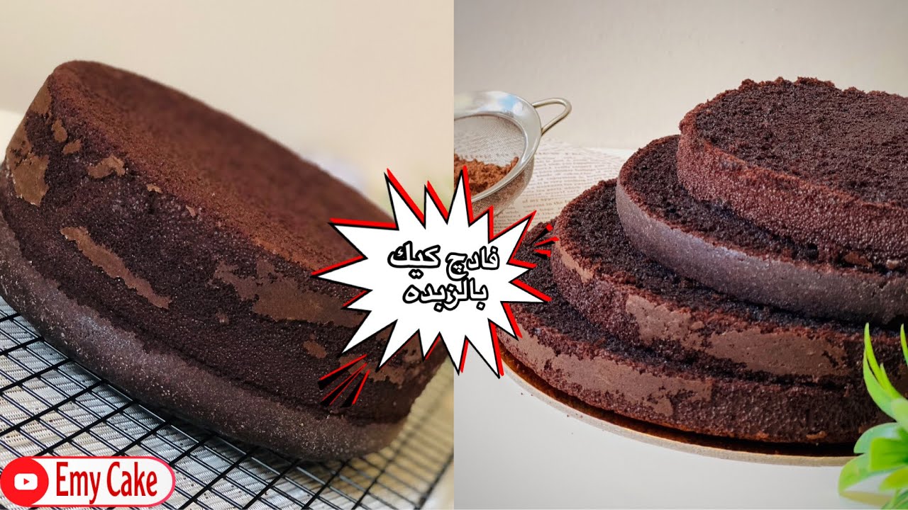 كيك الفادچ بالزبده هش وطري وقوام قطني وأنسي اي فادچ عملتيه 👌🏻#cake #cakechocolate