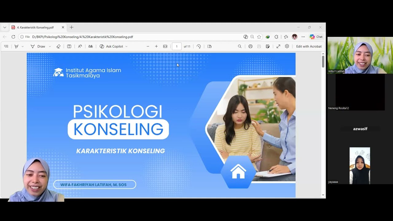 Karakteristik Konseling - Psikologi Konseling