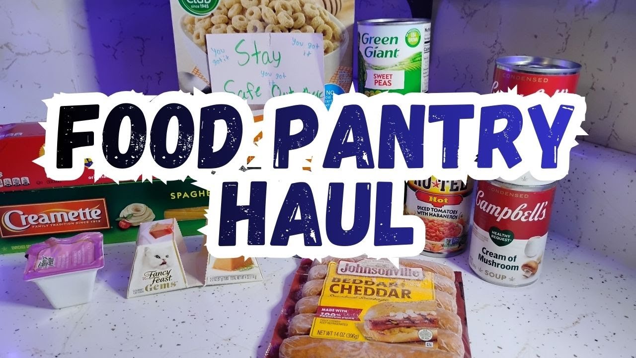 Food Pantry Haul and Meal Plan #blessed #foodpantry #mealplan #
